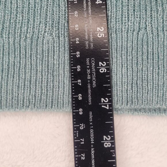 Ann Taylor Loft Blue Floral Appliqué Embroidered Sweater Puff Sleeve Small NWT - Picture 8 of 8